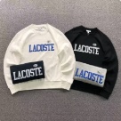 Lacoste crewneck sweatshirt White Blue, Black White Blue clothing Size xLin