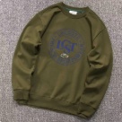 Lacoste crewneck sweatshirt olive green clothing