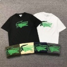 Lacoste graphic short sleeve t shirt Black, White, Yellow, Olive, Navy, Gray clothing Size Lin
