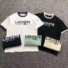 Lacoste graphic tee White Navy, Black Cream, Navy, Mint clothing