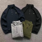 Lacoste half zip pullover hoodie Black, Navy, Gray, Olive clothing Size Min