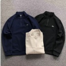 Lacoste half zip pullover sweatshirt navy black beige clothing Size Min