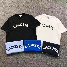 Lacoste logo print T shirt Black,White,Light Blue,Blue,Navy clothing Size Lin