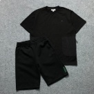Lacoste T shirt & shorts set Black clothing
