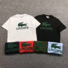 Lacoste logo print T shirt White, Black, Navy, Red, Olive, Light Blue clothing Size Lin