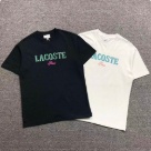 Lacoste logo print t shirt Black White clothing Size Min