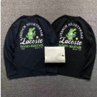 Lacoste long sleeve casual shirt Black Dark Navy clothing Size Lin