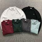 Lacoste long sleeve polo shirt White, Black, Burgundy, Dark Green, Gray, Light Blue clothing Size xLin