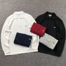 Lacoste long sleeve polo shirt White, Black, Red, Navy Blue, Gray clothing