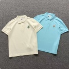 Lacoste polo shirt Off White, Light Blue clothing Size Sin