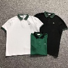 Lacoste polo shirt White Green, Black Green, Green Black clothing Size xLin