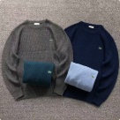 Lacoste rib knit sweater Navy Light Blue Dark Green Dark Gray clothing Size Min