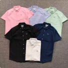 Lacoste short sleeve button up shirt Pink, Light Blue, Light Green, Black, Navy Blue, White clothing Size Lin