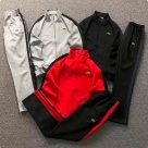 Lacoste tracksuit Gray Black, Red Black, Black clothing Size Sin