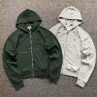 Lacoste zip up hoodie Dark Green Light Grey clothing Size Min