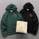 Lacoste zip up hoodie Green, Black, Beige clothing Size Lin