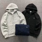 Lacoste zip up hoodie Light Grey, Black, Navy clothing Size Min 001