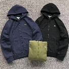 Lacoste zip up hoodie Navy Black Olive clothing Size Lin