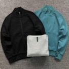 Lacoste zip up jacket Black Blue Grey clothing Size Min