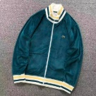 Lacoste zip up jacket dark green white yellow clothing Size Sin