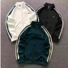 Lacoste zip up track jacket White, Black, Dark Green clothing Size Sin