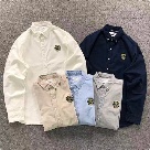 button down shirt White, Beige, Light Blue, Gray, Navy clothing Size Lin