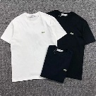 Lacoste basic crew neck T shirt White Black clothing