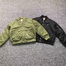 Lacoste bomber jacket Green, Black clothing Size Min