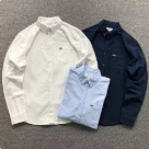Lacoste button down shirt White, Light Blue, Navy clothing Size Sin