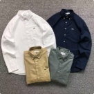 Lacoste button down shirt White, Navy, Khaki, Olive clothing Size Min