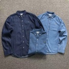Lacoste button down shirt dark blue, blue, light blue clothing Size Lin