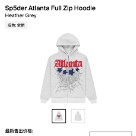clothing Sp5der Atlanta Full Zip Hoodie Grey