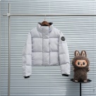 Yupoo Canada Goose beanie black pompom Canada Goose down jacket beanie white patch White 007