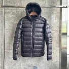 Yupoo Canada Goose puffer black hooded Canada Goose down jacket puffer black shiny hooded Black