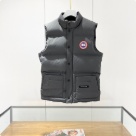 Yupoo Canada Goose puffer black patch vest Canada Goose down jacket puffer black logo patch vest Grey