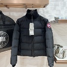 Yupoo Canada Goose puffer black red logo Canada Goose down jacket puffer black logo patch Black 029