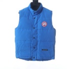 Yupoo Canada Goose puffer blue badge vest Canada Goose down jacket puffer vest blue patch Blue 001