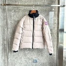 Yupoo Canada Goose puffer cream zip jacket Canada Goose down jacket puffer beige stitched Beige 009