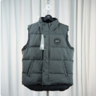 Yupoo Canada Goose puffer grey sleeveless vest Canada Goose down jacket puffer gray badge vest Grey