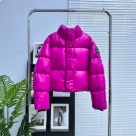 Yupoo Canada Goose puffer jacket pink shiny Canada Goose down jacket puffer pink short Red 007