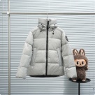 Yupoo Canada Goose puffer lightgray hooded Canada Goose down jacket puffer grey zipper Grey 010