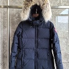 Yupoo Canada Goose puffer navy fur hood Canada Goose down jacket puffer navy fur hood Navy 018