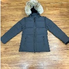 Yupoo Canada Goose puffer navy fur hood Canada Goose down jacket winter blue hooded fur Grey 018