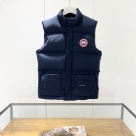 Yupoo Canada Goose puffer navy vest patch Canada Goose down jacket puffer vest navy zipper Navy