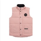 Yupoo Canada Goose puffer pink black patch vest Canada Goose down jacket puffer pink patch vest White