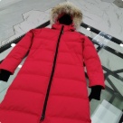 Yupoo Canada Goose puffer red fur hood Canada Goose down jacket puffer red fur hood Red 008