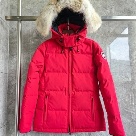 Yupoo Canada Goose puffer red fur hood Canada Goose down jacket puffer red fur hood Red 011