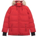 Yupoo Canada Goose puffer red fur hood Canada Goose down jacket puffer red fur hood Red 012
