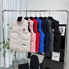 Yupoo Canada Goose puffer vest red zipper Canada Goose down jacket puffer vest various colors front pockets Blue 002