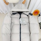 Yupoo Canada Goose puffer white hooded jacket Canada Goose down jacket hooded white zipper jacket Beige 011